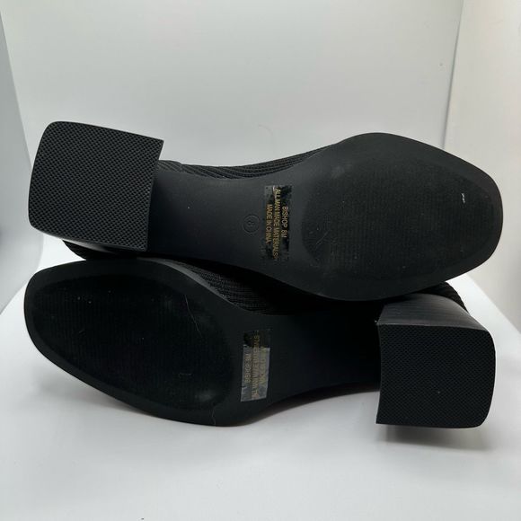 CUSHIONAIRE Women's Stretch boot +Memory Foam 8 BLACK - Picture 5 of 7